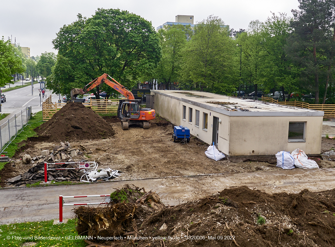 09.05.2022 - Baustelle am Haus für Kinder in Neuperlach